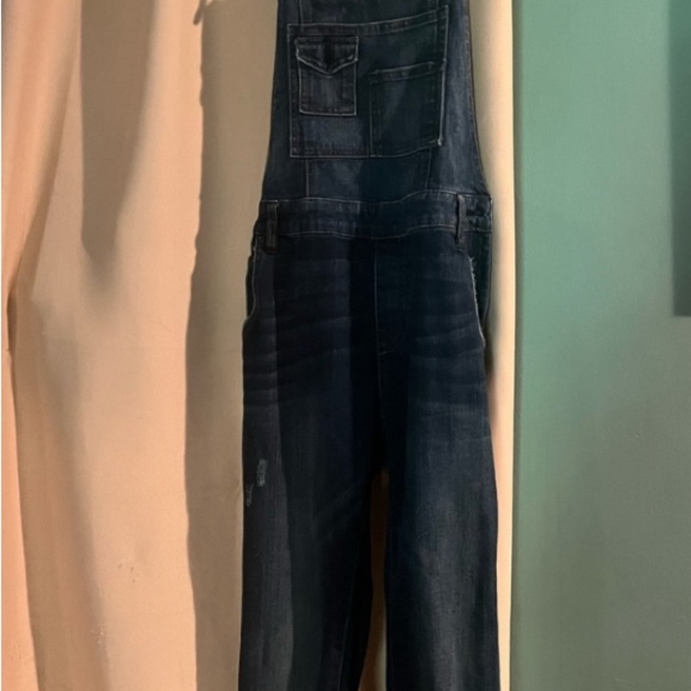 Free People Dark Blue Women Jeans Overalls